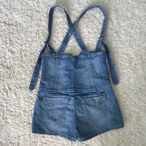 Rock Revolution Denim Short Overalls - Picture 2 of 4